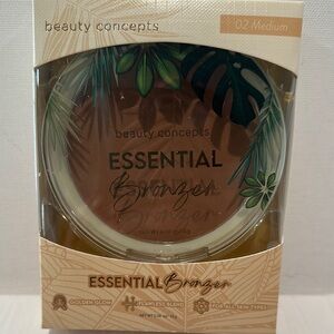 Beauty Concepts Essential Bronzer for golden glow, flawless blend on all skin.